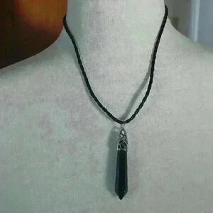 🍁Obsidian stone necklace